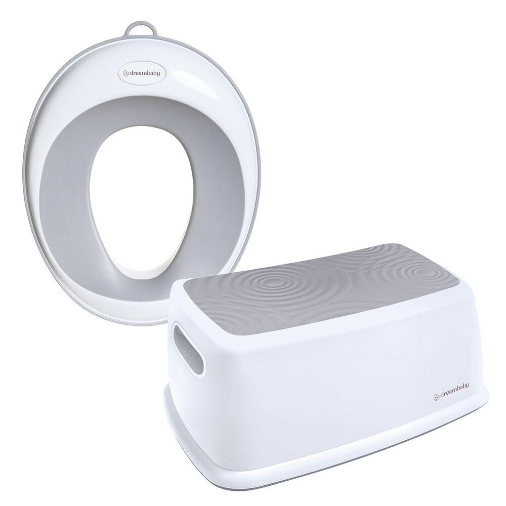 Dreambaby EZY-Toilet Trainer Seat Potty Topper Baby 12m+ Grey