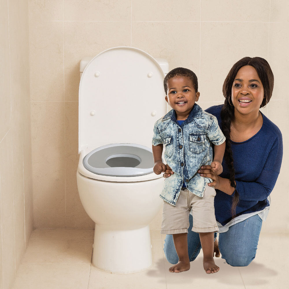 Dreambaby EZY-Toilet Trainer Seat Potty Topper Baby 12m+ Grey
