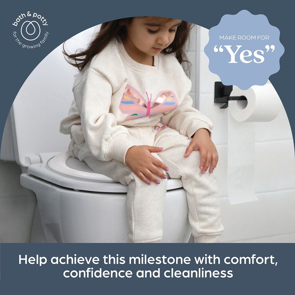 Dreambaby EZY-Toilet Trainer Seat Potty Topper Baby 12m+ Grey