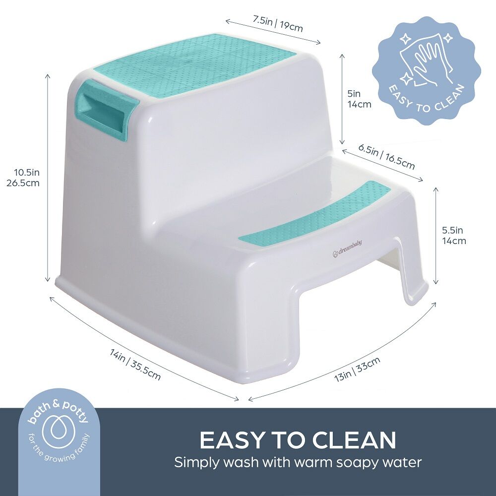 Dreambaby 2 Height Step Stool Aqua