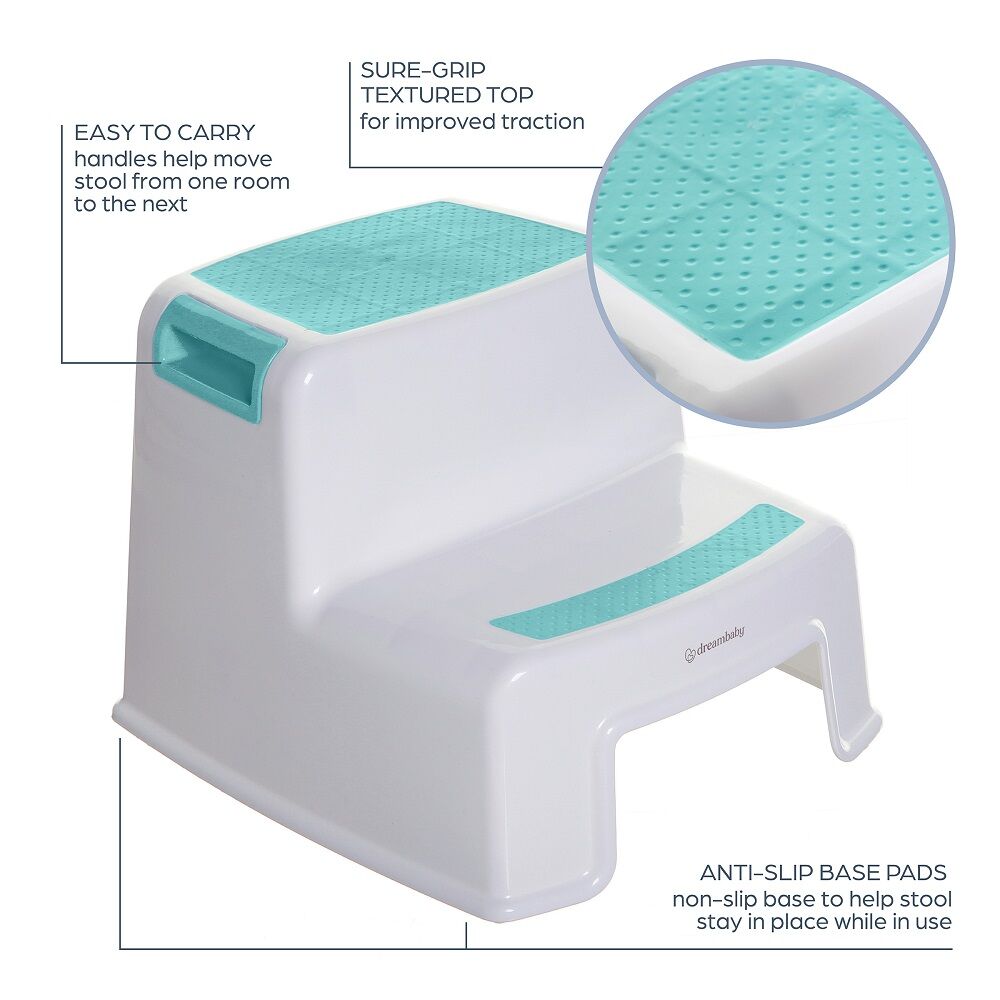 Dreambaby 2 Height Step Stool Aqua