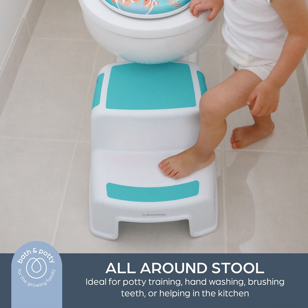 Dreambaby 2 Height Step Stool Aqua
