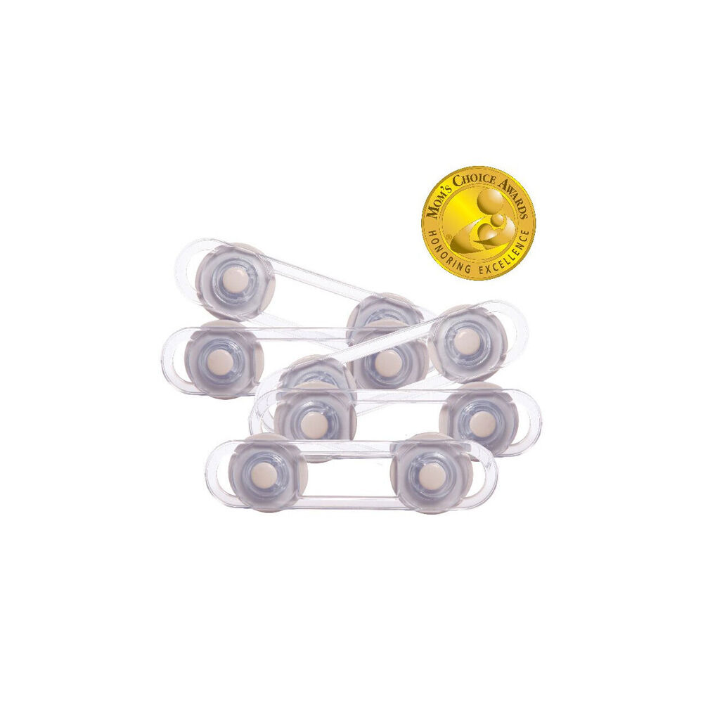2x 5pc Dreambaby Mini Multi-Purpose Cabinet Latches - White