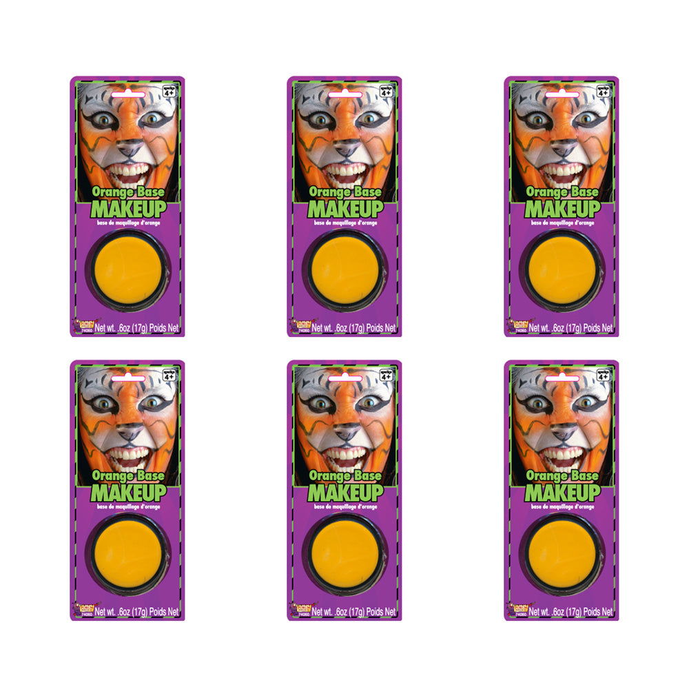 6PK Grease Makeup Effects Halloween Cosplay Accessory Orange