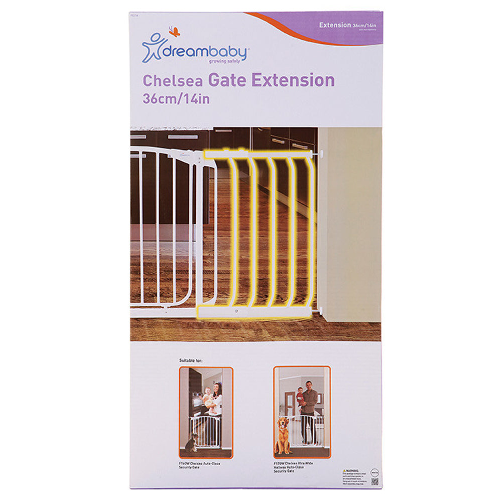 Dreambaby 36cm Chelsea Extension For Baby Safety Gate - White