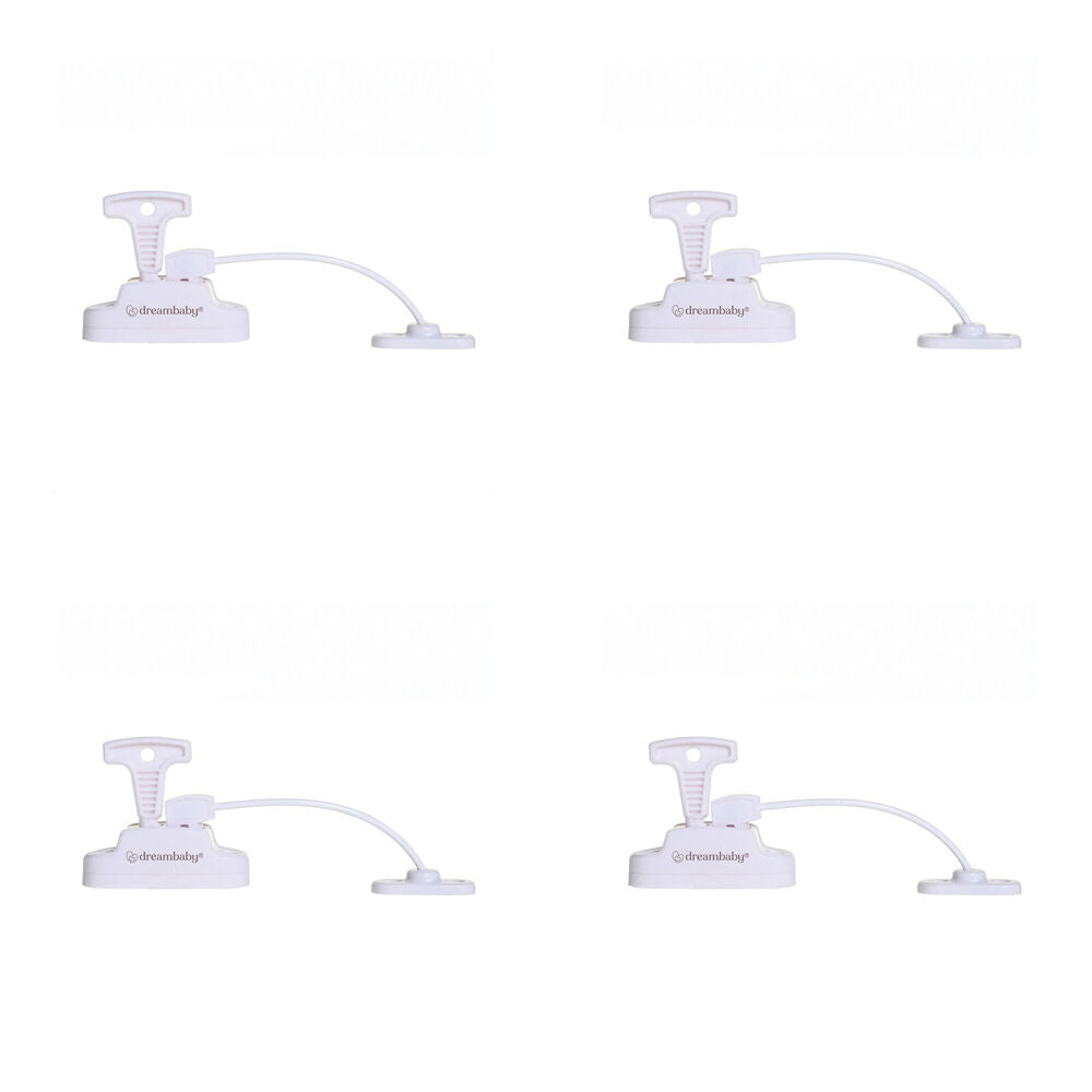 4PK Dreambaby Breezz-Lock Keyed Window Restrictor Window Lock