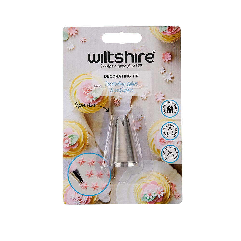 6PK Wiltshire Large Swirl Design Cake/Cupcake Decorating Tip