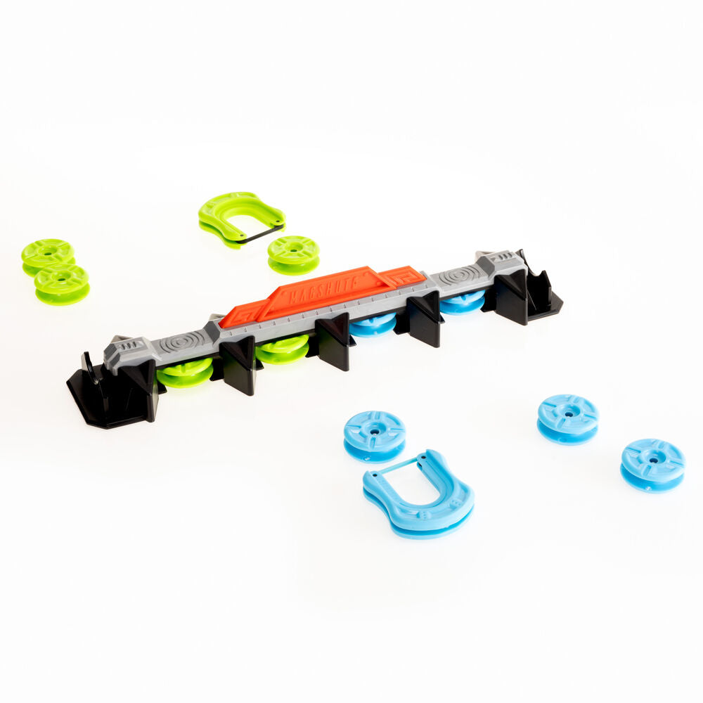 13pc Magshuto Magnetic Trick Shot Knockout Rail Kids Toy 6y+