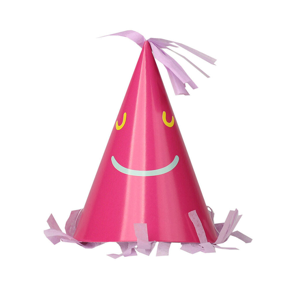 2x 5pc Talking Tables Party Hats Happy/Smiley Face Celebration Decoration