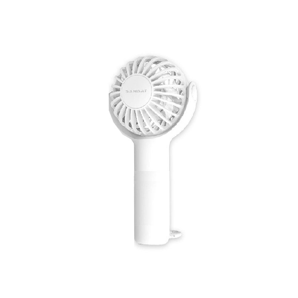Sansai 3W Mini USB Portable Rechargeable Fan 8x15cm - White