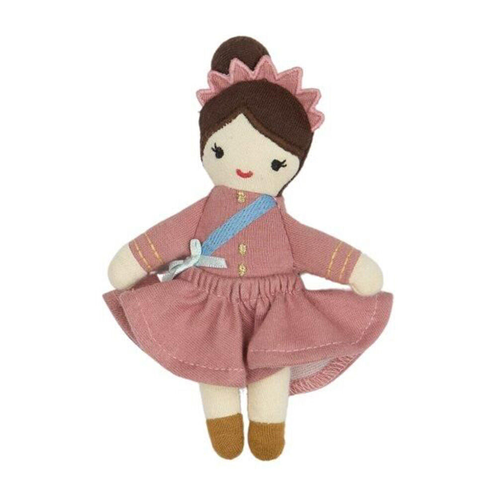 2pc Fabelab Organic Cotton Kids Toy Pocket Friend Queen and King 14cm 0y+