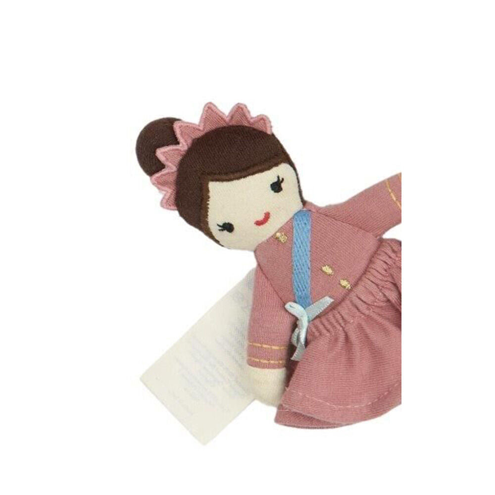 2pc Fabelab Organic Cotton Kids Toy Pocket Friend Queen and King 14cm 0y+