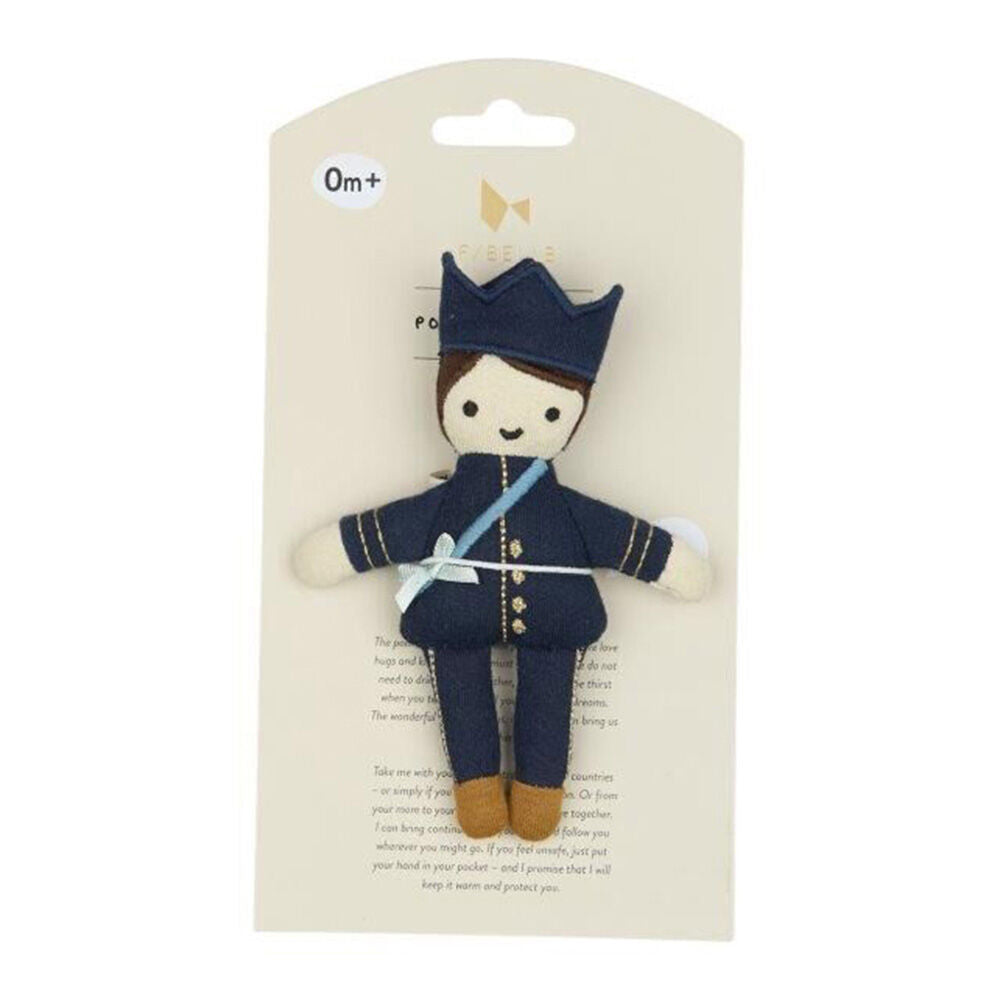 2pc Fabelab Organic Cotton Kids Toy Pocket Friend Queen and King 14cm 0y+