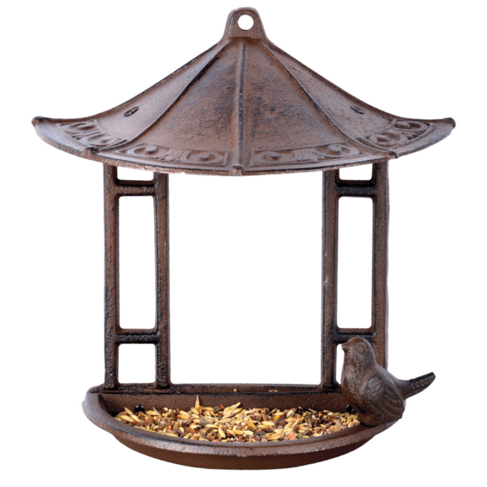 Esschert Design Wall Mounted Cast Iron Bird Feeder Garden & Outdoor Decor