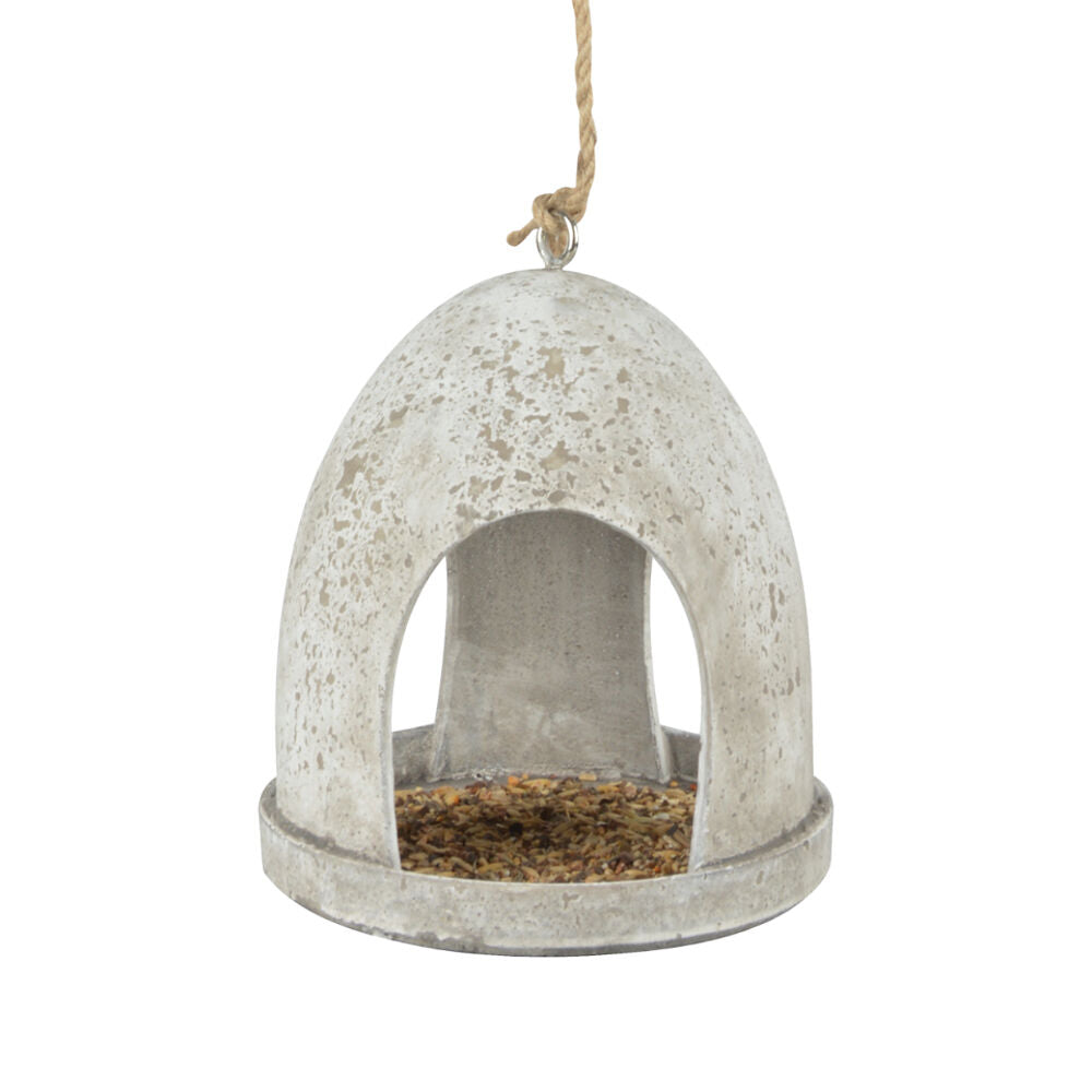 Esschert Design Round Hanging Bird Feeder Aged Resin Garden & Outdoor Decor