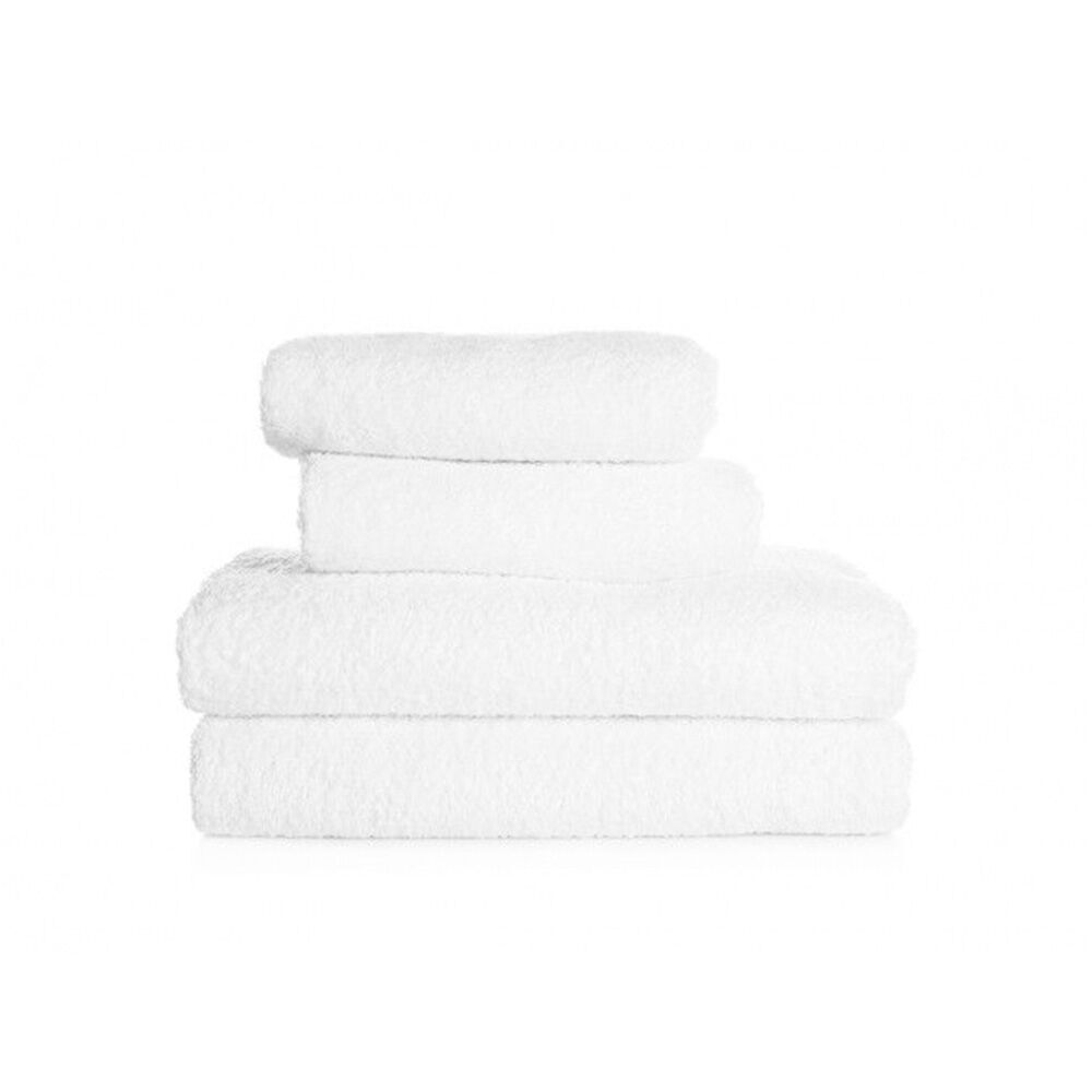 5PK Jason Commercial Astor Plain White Bath Mat 50x80cm