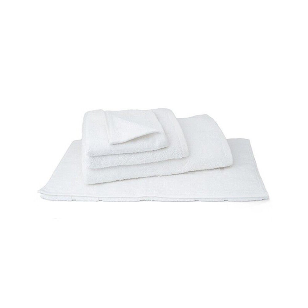 5PK Jason Commercial Astor Plain White Bath Mat 50x80cm