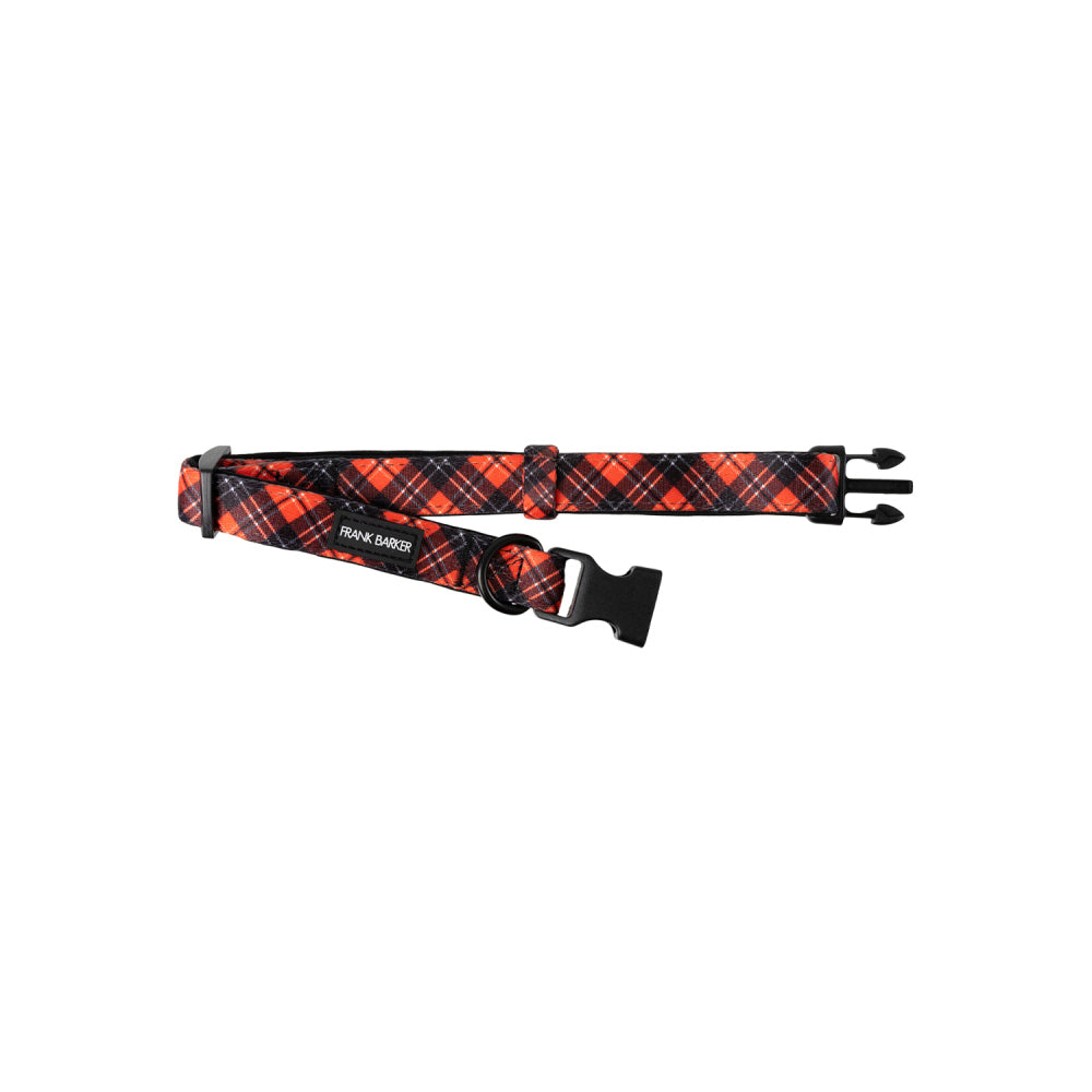 8PK Frank Barker Tartan Pet/Dog Collar Small - Red/Black
