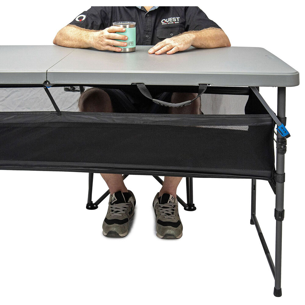 Quest Outdoors Folding Portable Outdoor Camping/Picnic Table 6