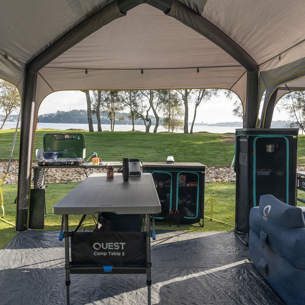 Quest Outdoors Folding Portable Outdoor Camping/Picnic Table 6