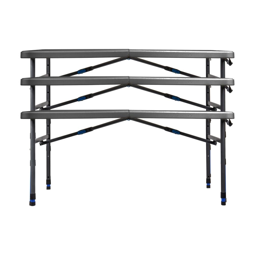 Quest Outdoors Handy 100 Folding Table Height Adjustable Camping 101x61cm