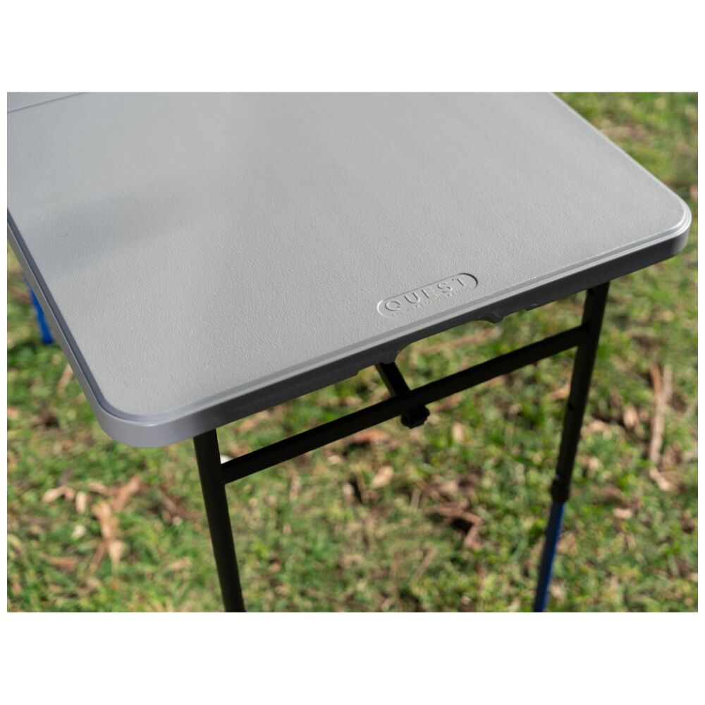 Quest Outdoors Handy 100 Folding Table Height Adjustable Camping 101x61cm