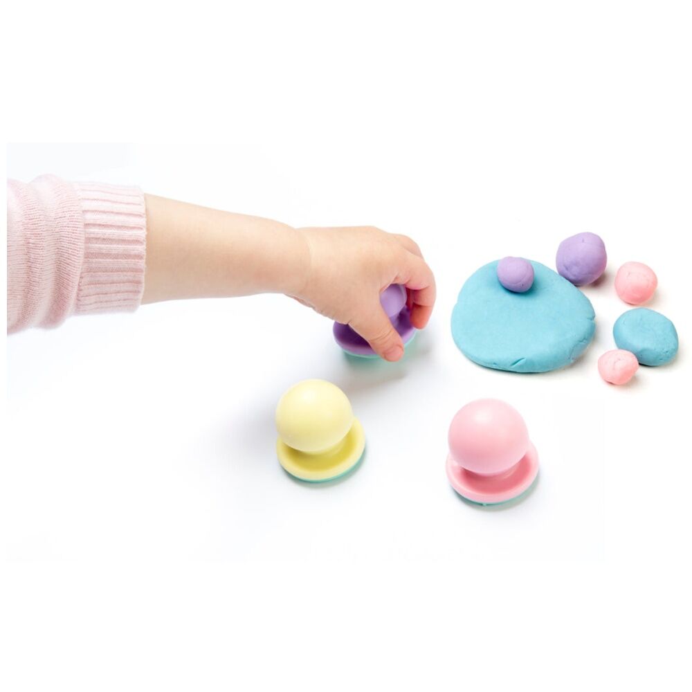 2x 3pc First Creations Easi-Grip Modelling Clay Texture Stamps Kids Activity 12m+