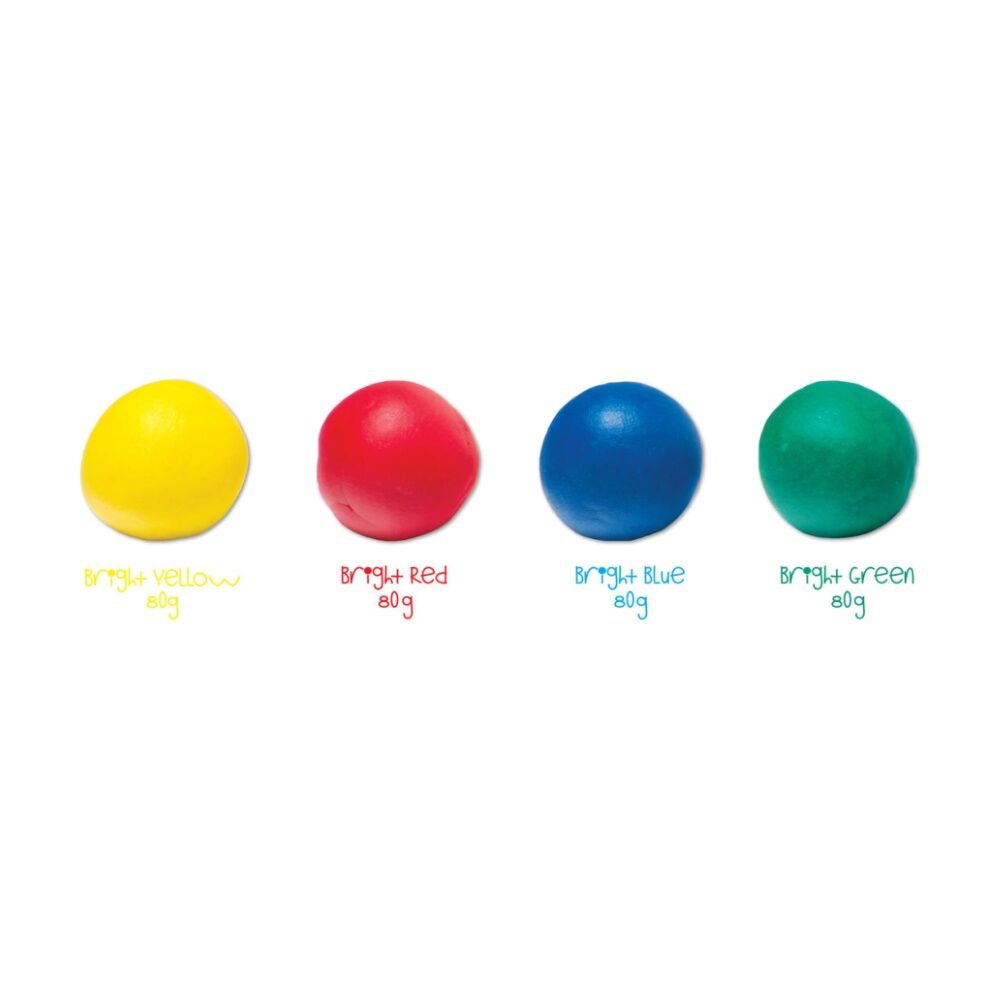 2x 4pc First Creations Easi-Soft Rainbow Dough Modelling Clay Non-Toxic 80g 12m+