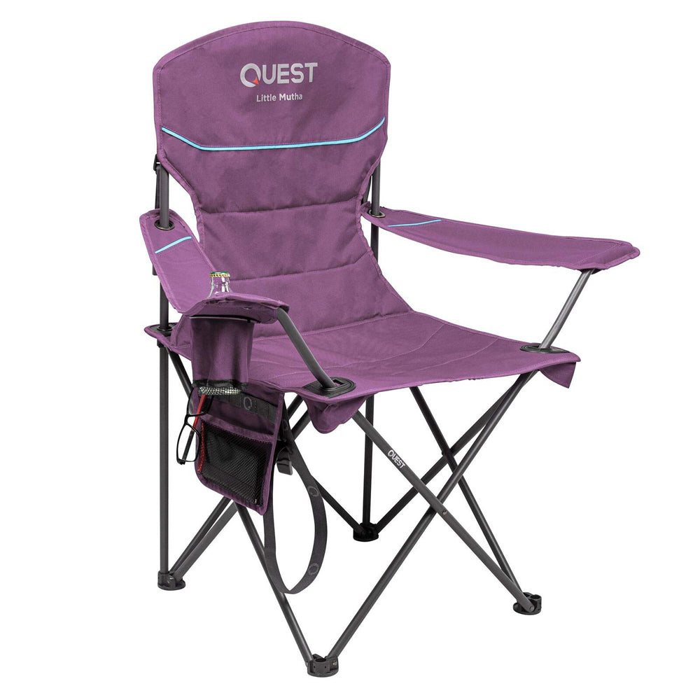 2PK Quest Outdoors Steel Frame Little Mutha Camp Chair - Purple