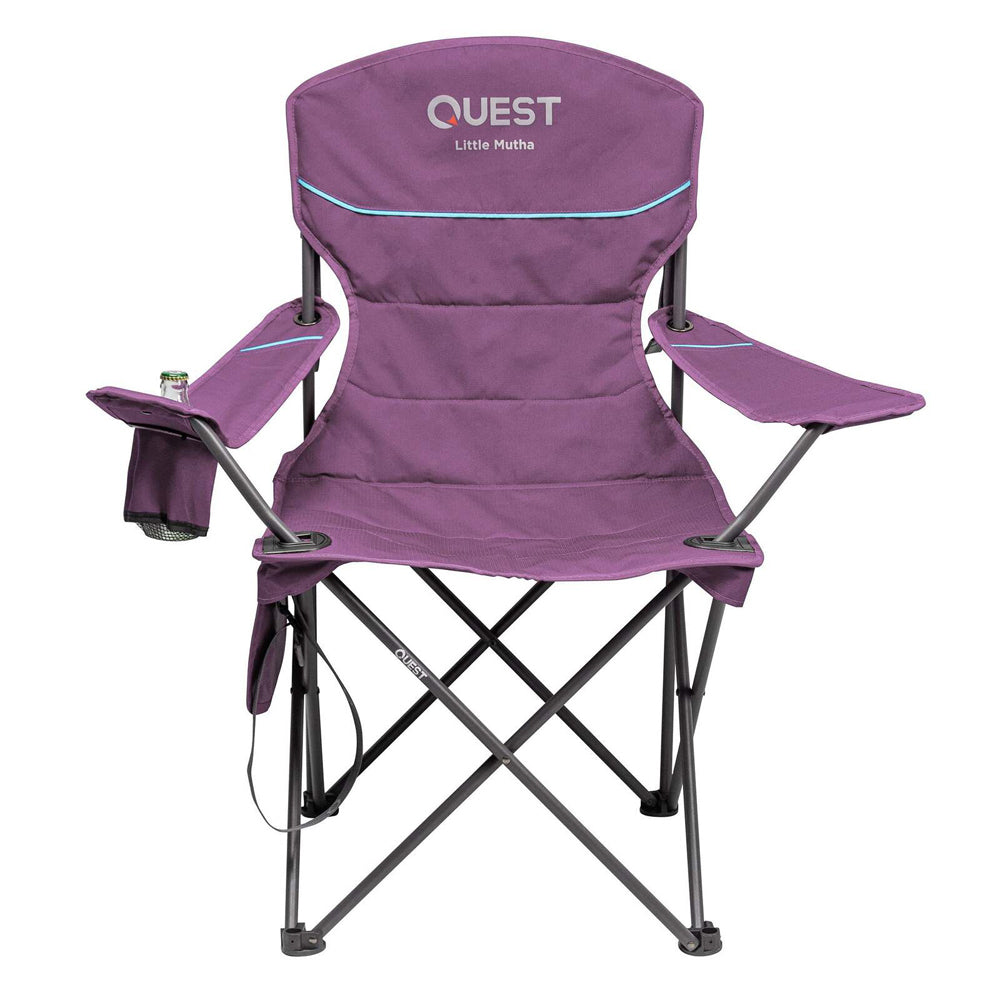 2PK Quest Outdoors Steel Frame Little Mutha Camp Chair - Purple