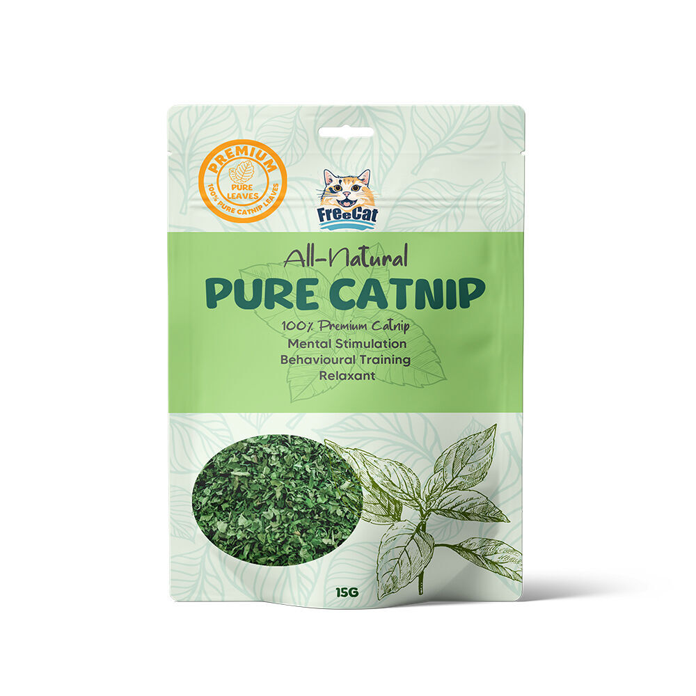 6PK Freecat Sealed Premium All Natural 100% Pure Catnip Pet Cat Food Treats 15g