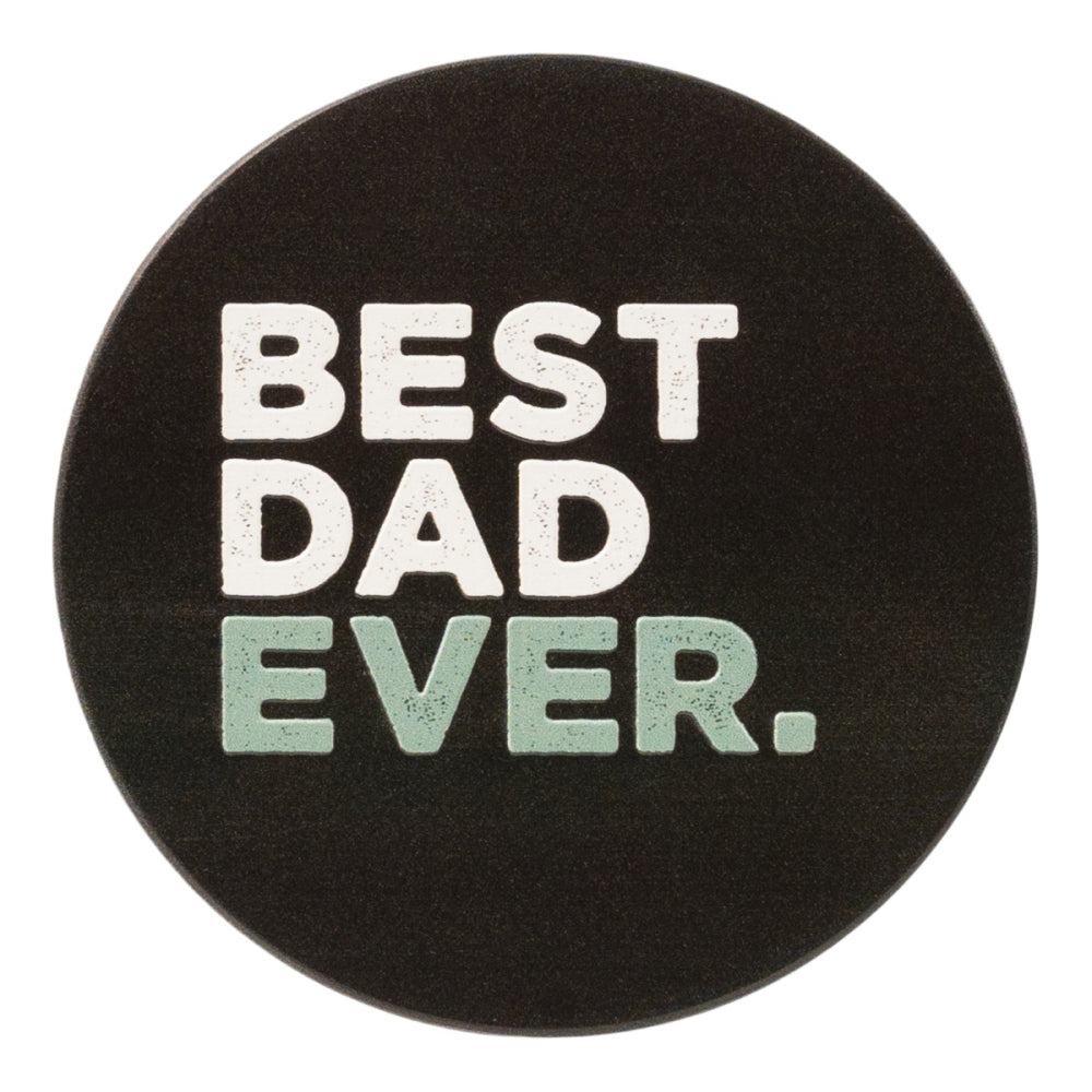 8PK Splosh Fathers Day 10.5cm Ceramic Best Dad Ever Coaster Round