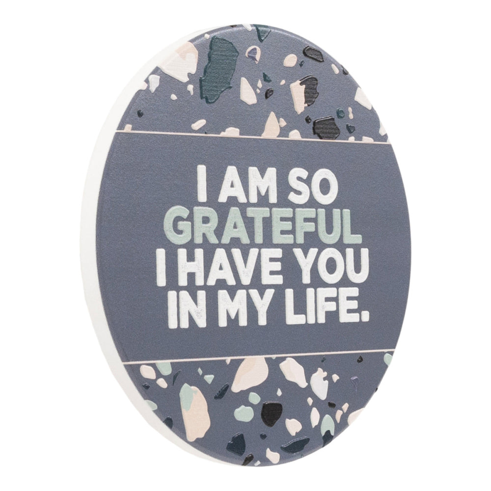 8PK Splosh Fathers Day 10.5cm Ceramic Grateful Coaster Round