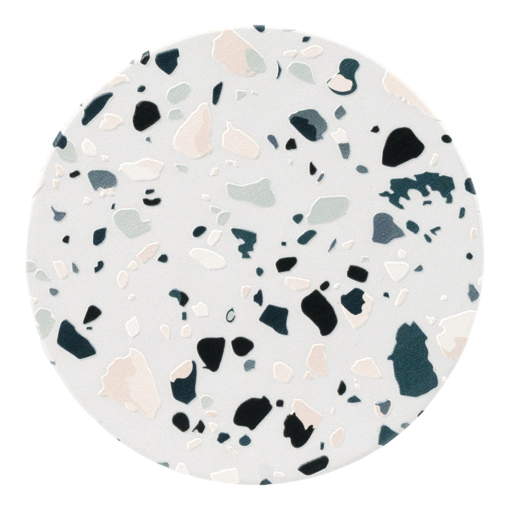 8PK Splosh Fathers Day 10.5cm Ceramic Grey Terrazzo Coaster Round