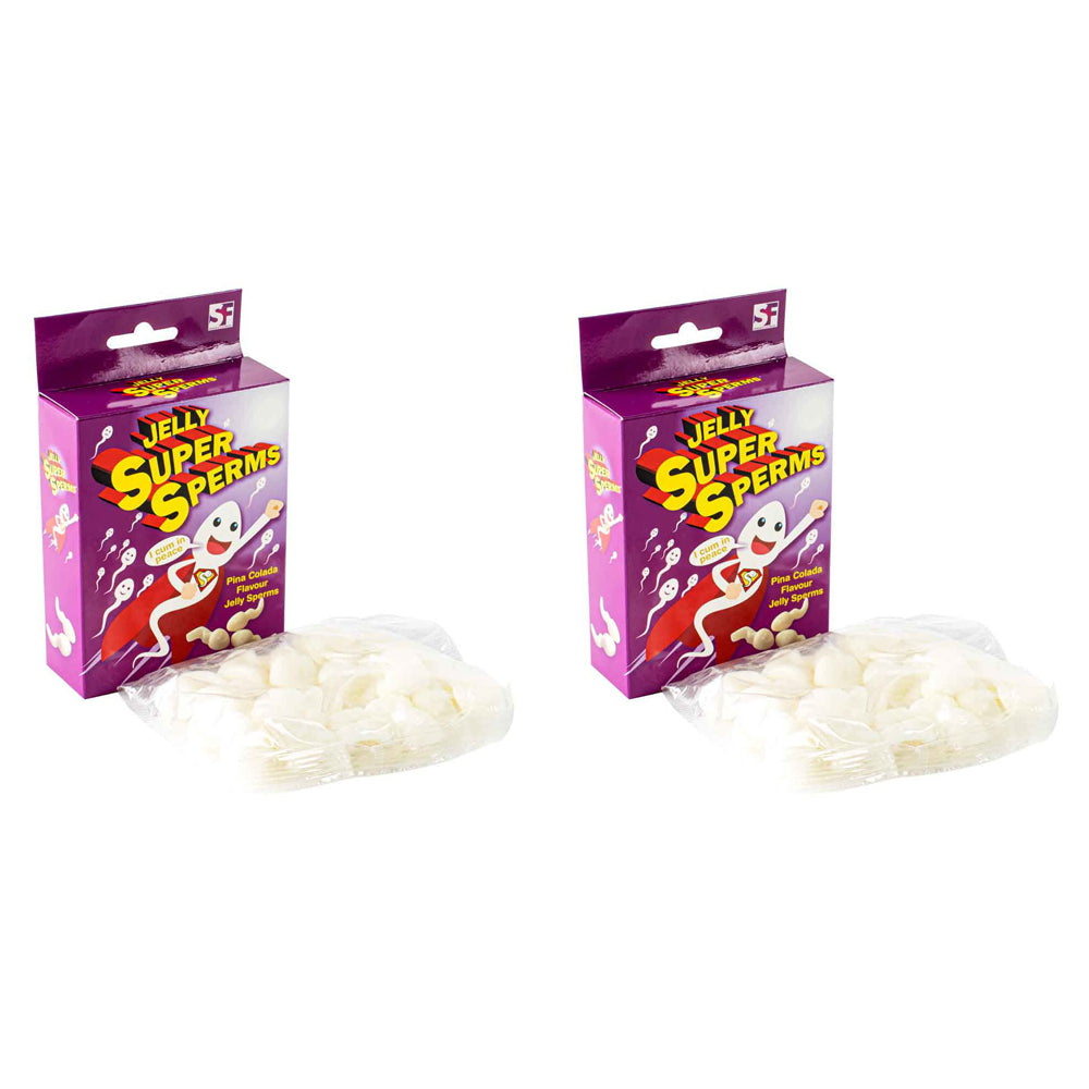 2PK Jelly Super Sp*rms Adults Sweets Candy Bucks/Hens Confectionery 18+