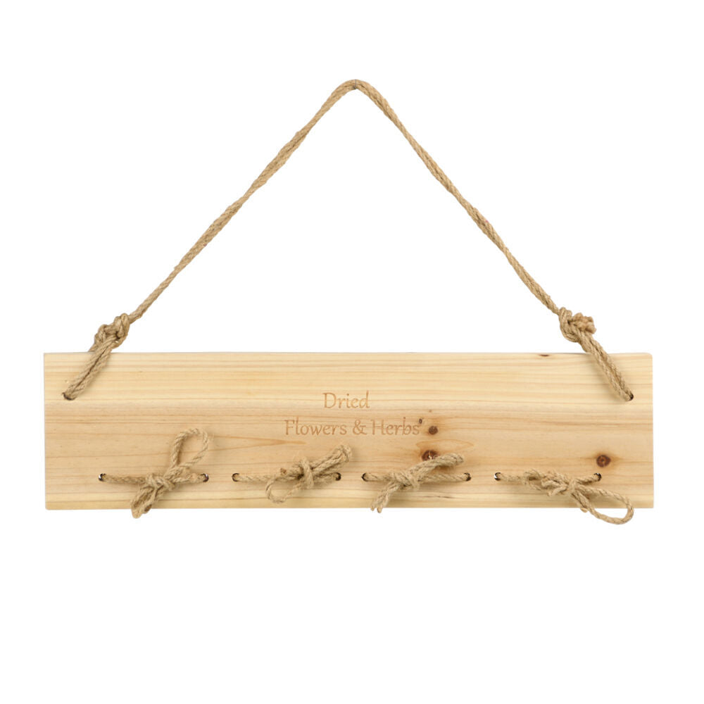 2PK Esschert Design Rustic Pinewood Herb & Flower Drying Rack 38.5cm Natural