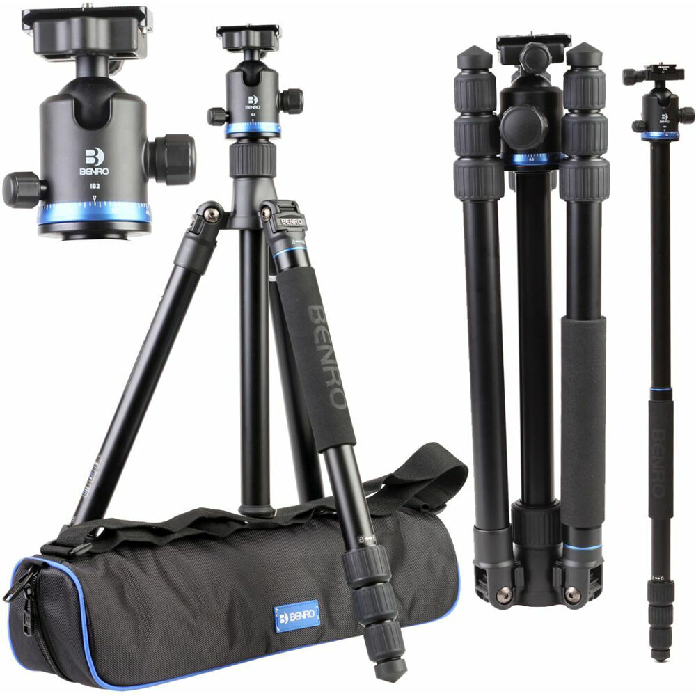 Benro iFoto Aluminium Tripod Kit B2 Ball Head w/ Twist Lock 165cm