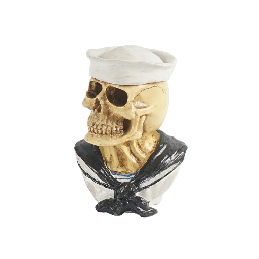 3PK Dudley's World Of Pets Sailor Skull Aquarium Decoration