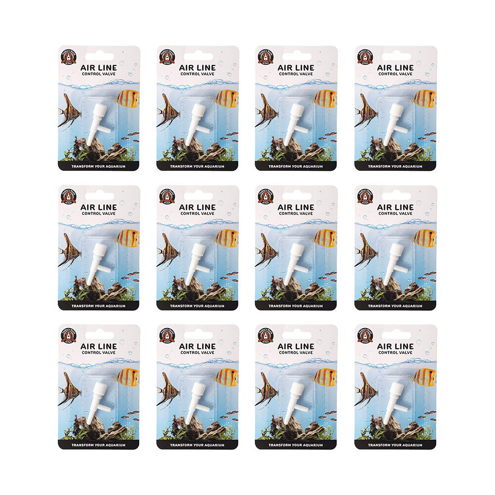 12pc Dudley's World Of Pets Aquarium/Fish Tank Control Valve - White