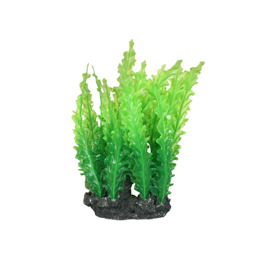 4PK Dudley's World Of Pets Aquarium/Fish Tank Resin Fern Plant Decor 27cm