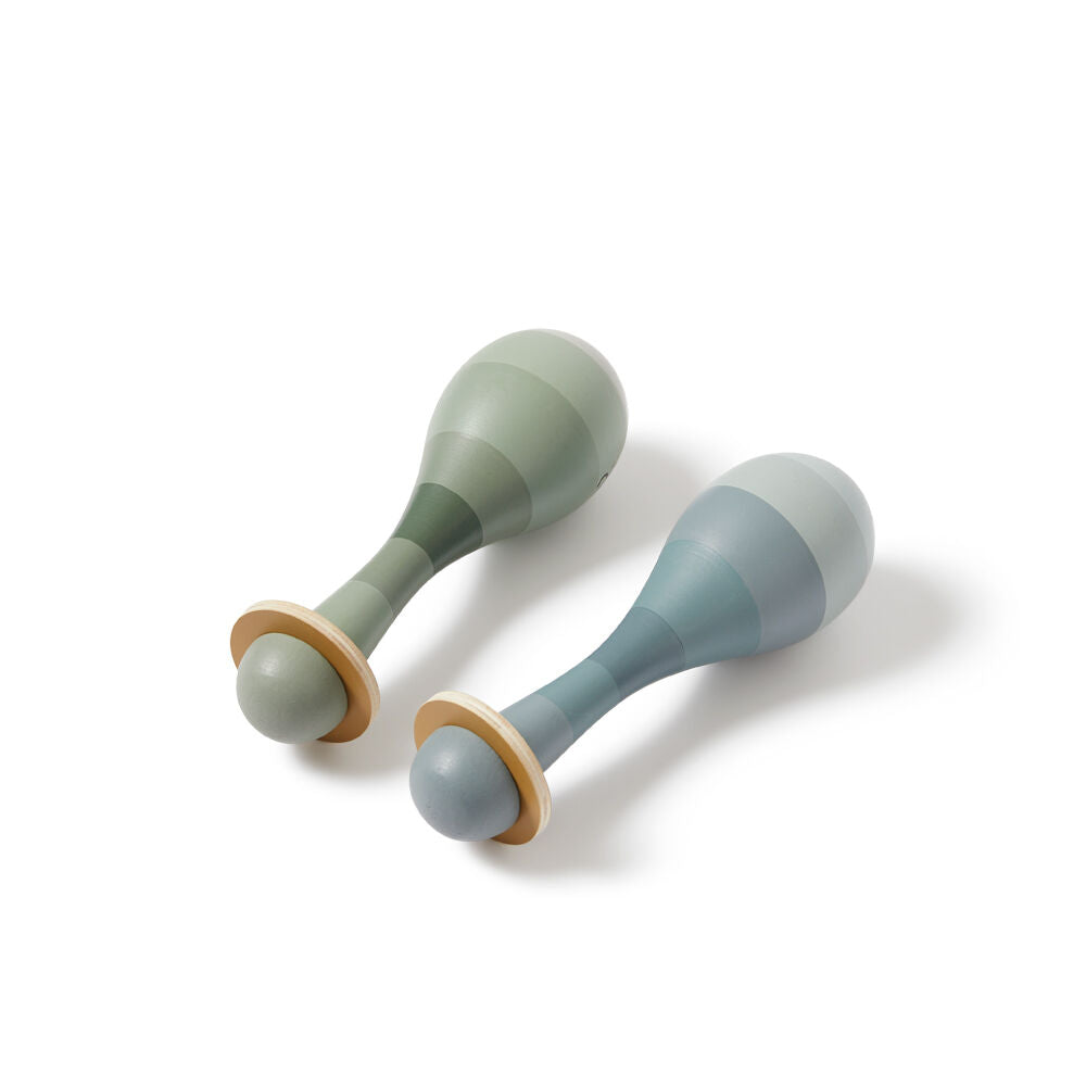 2pc Flexa Wooden Kids/Toddler Instrument Maracas Set 2y+