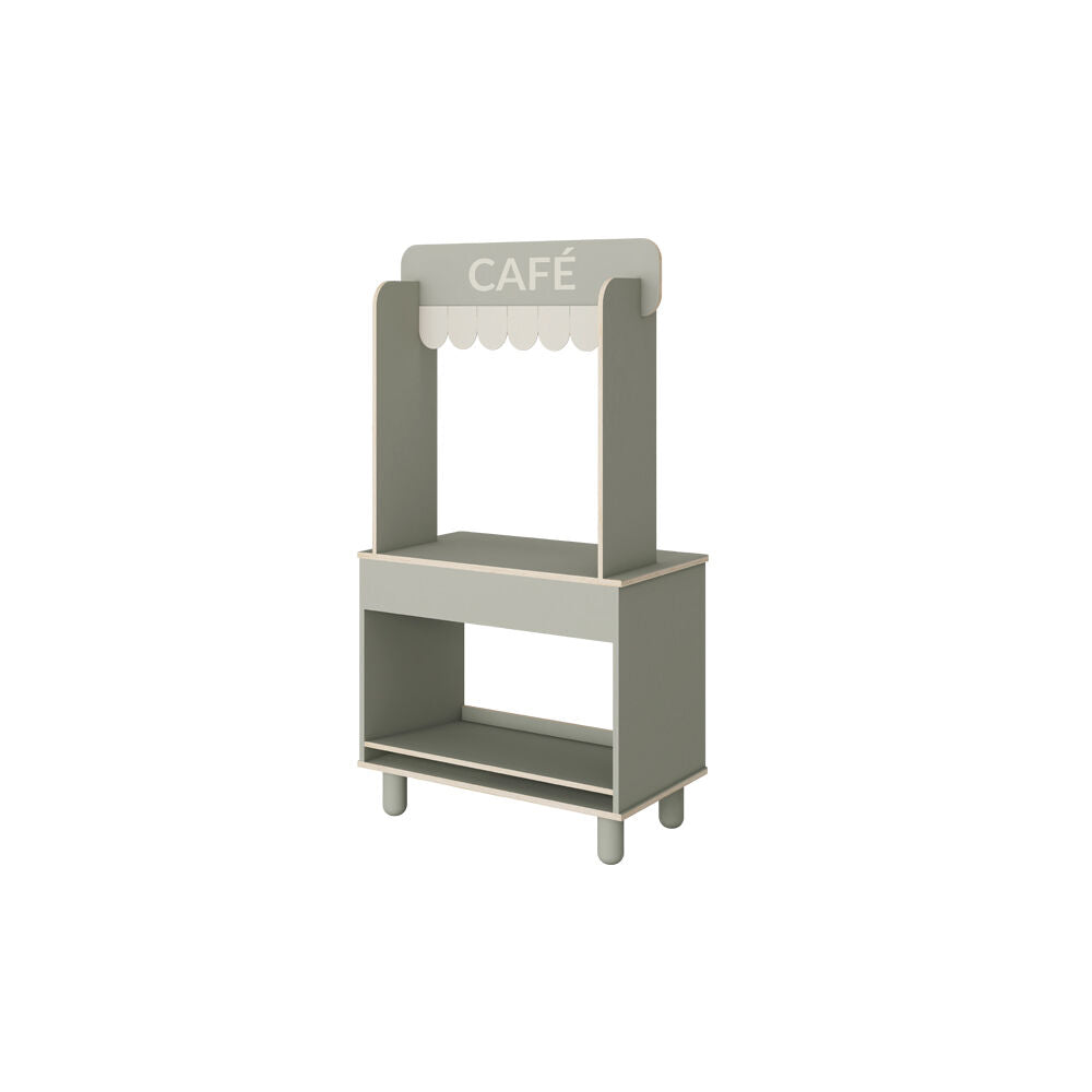 Flexa Wooden Shop and Cafe for Kids/Toddler Natural Green 3y+