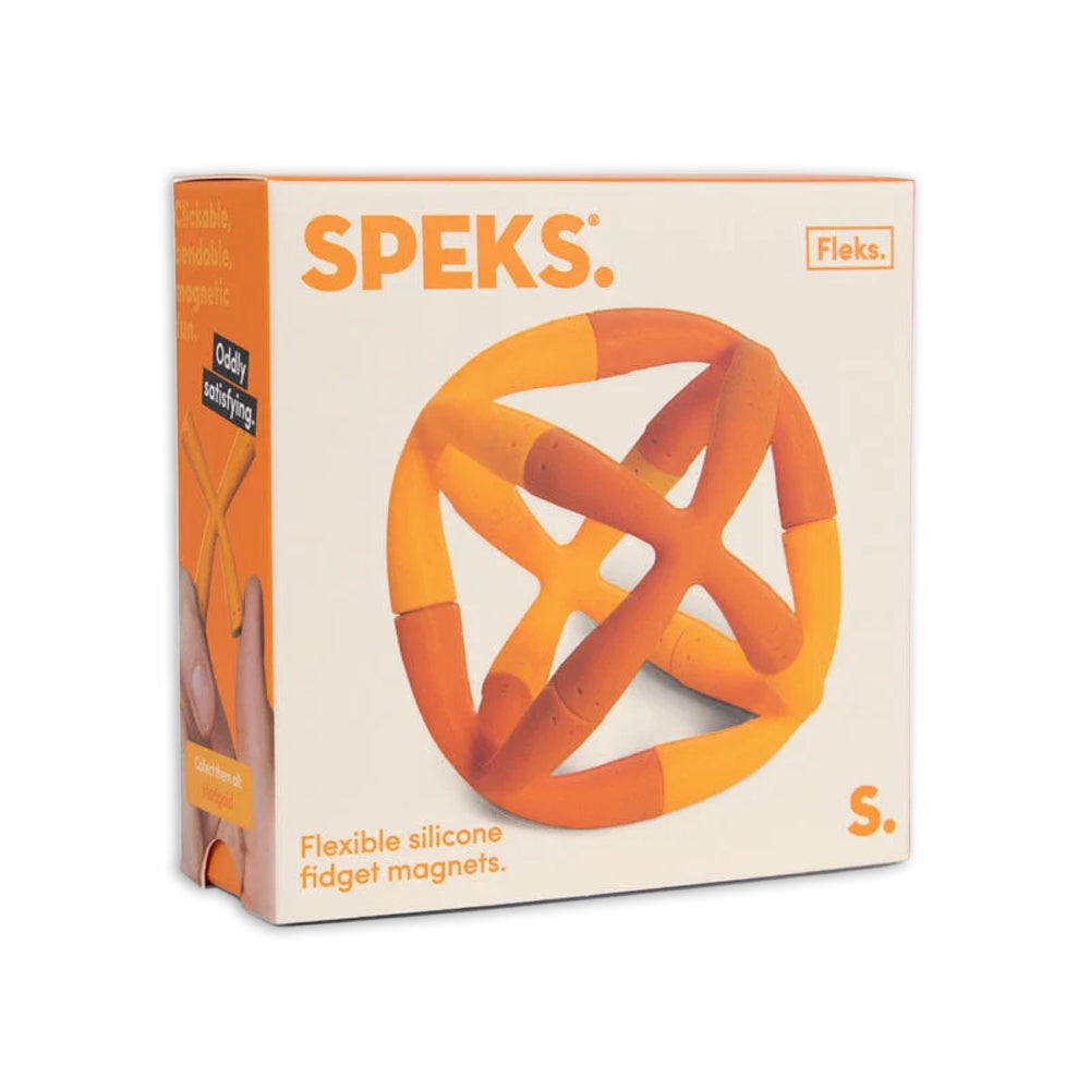 6pc Speks Fleks Ball Silicone Fidget Magnets Assorted Set 14y+