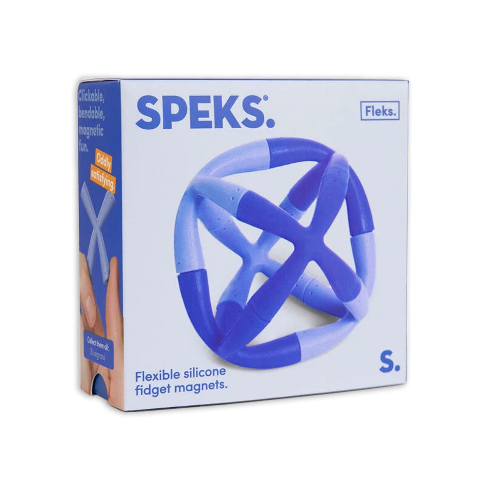 6pc Speks Fleks Ball Silicone Fidget Magnets Assorted Set 14y+
