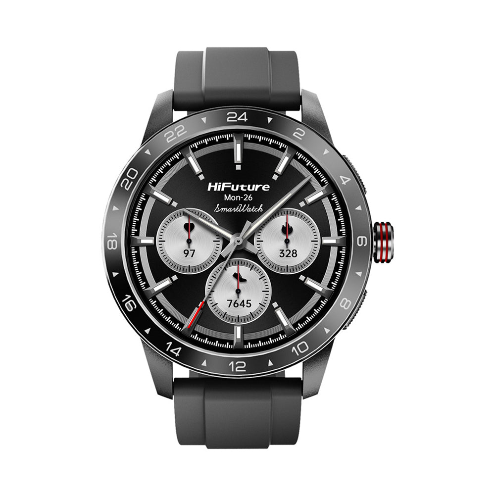 HiFuture FLEX2 Sports/Fitness Smart Watch 1.39" FHD Display - Black