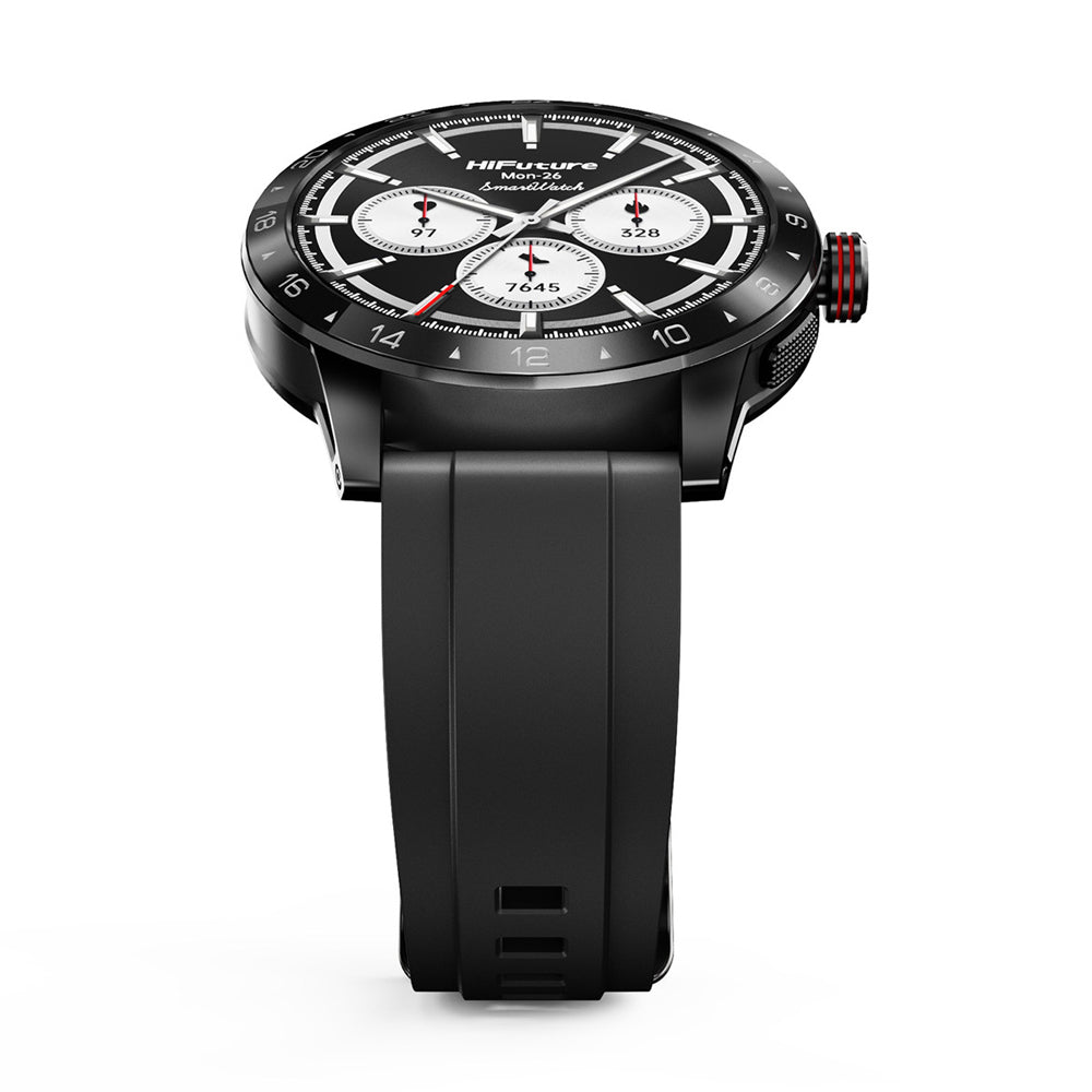 HiFuture FLEX2 Sports/Fitness Smart Watch 1.39" FHD Display - Black