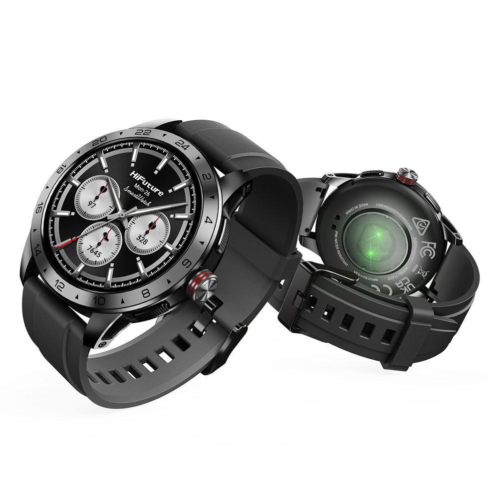 HiFuture FLEX2 Sports/Fitness Smart Watch 1.39" FHD Display - Black