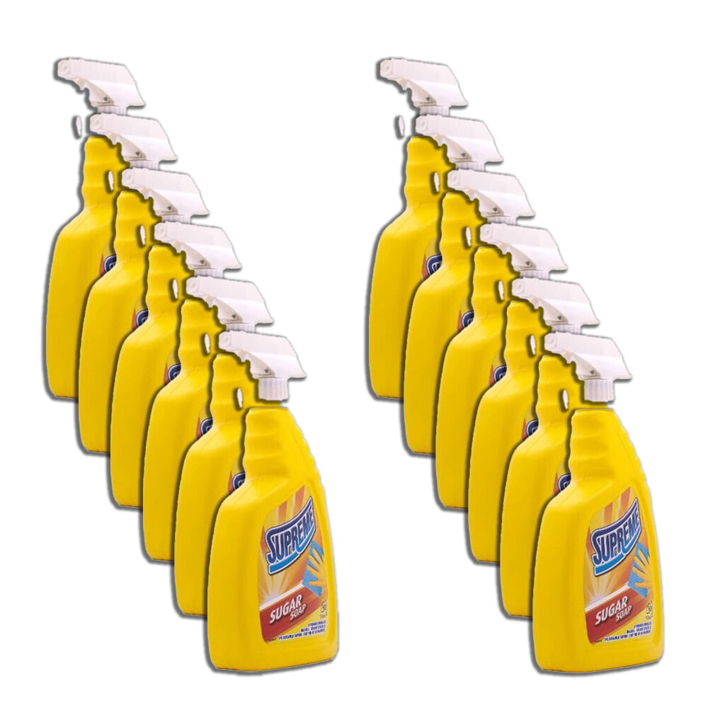 12PK Supreme Sugar Soap Surface Cleaner Degreaser 750ml