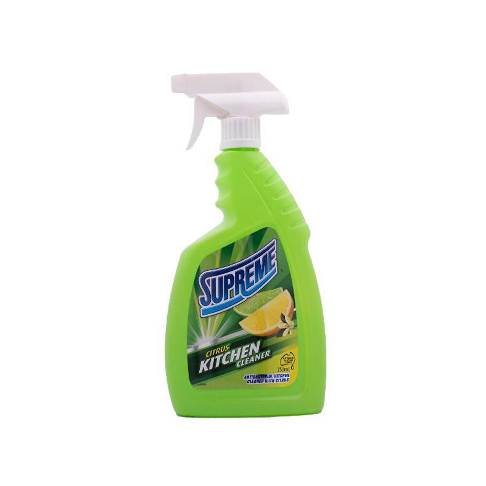 12PK Supreme Citrus Kitchen Surface Cleaner Degreaser Spray 750ml