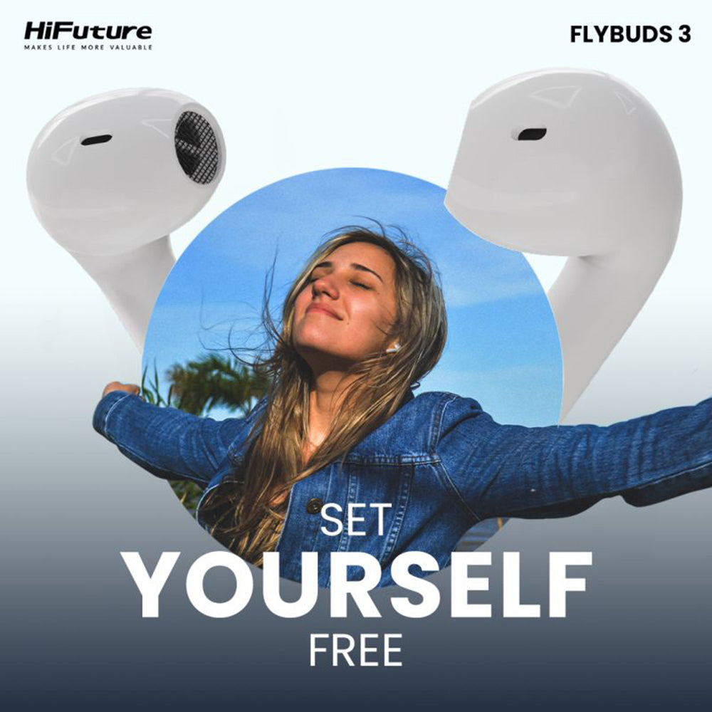 HiFuture Flybuds3 True Wireless Bluetooth Earbuds - Blue